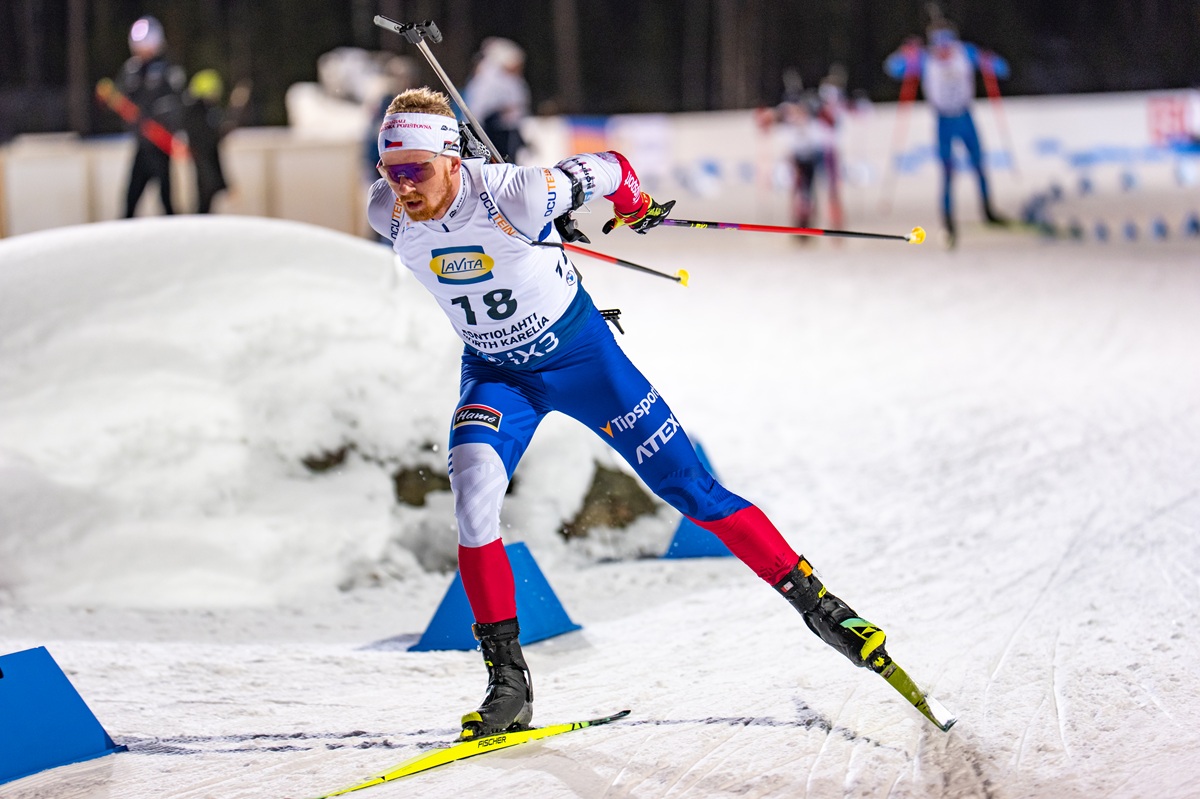 Michal Krčmář, štafeta mužů na SP v Kontiolahti 2026